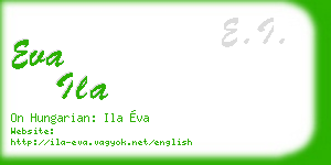 eva ila business card
